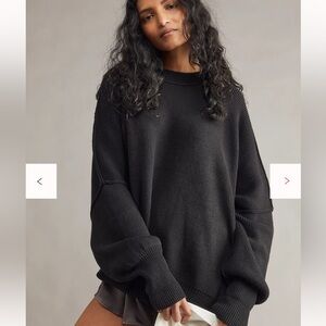 Free People Easy Street Tunic Size XL NWT Black